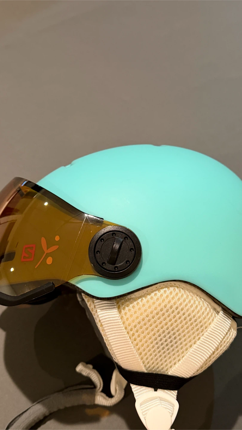 Salomon Orka Visor Junior Ski Helmet – Bleached Aqua - photo 3