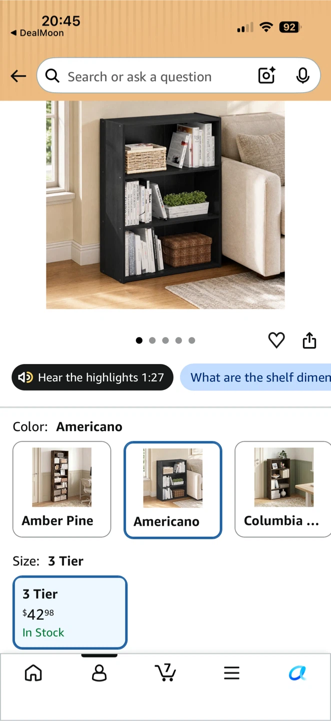 Furinno PASIR 3-Tier Book Shelf