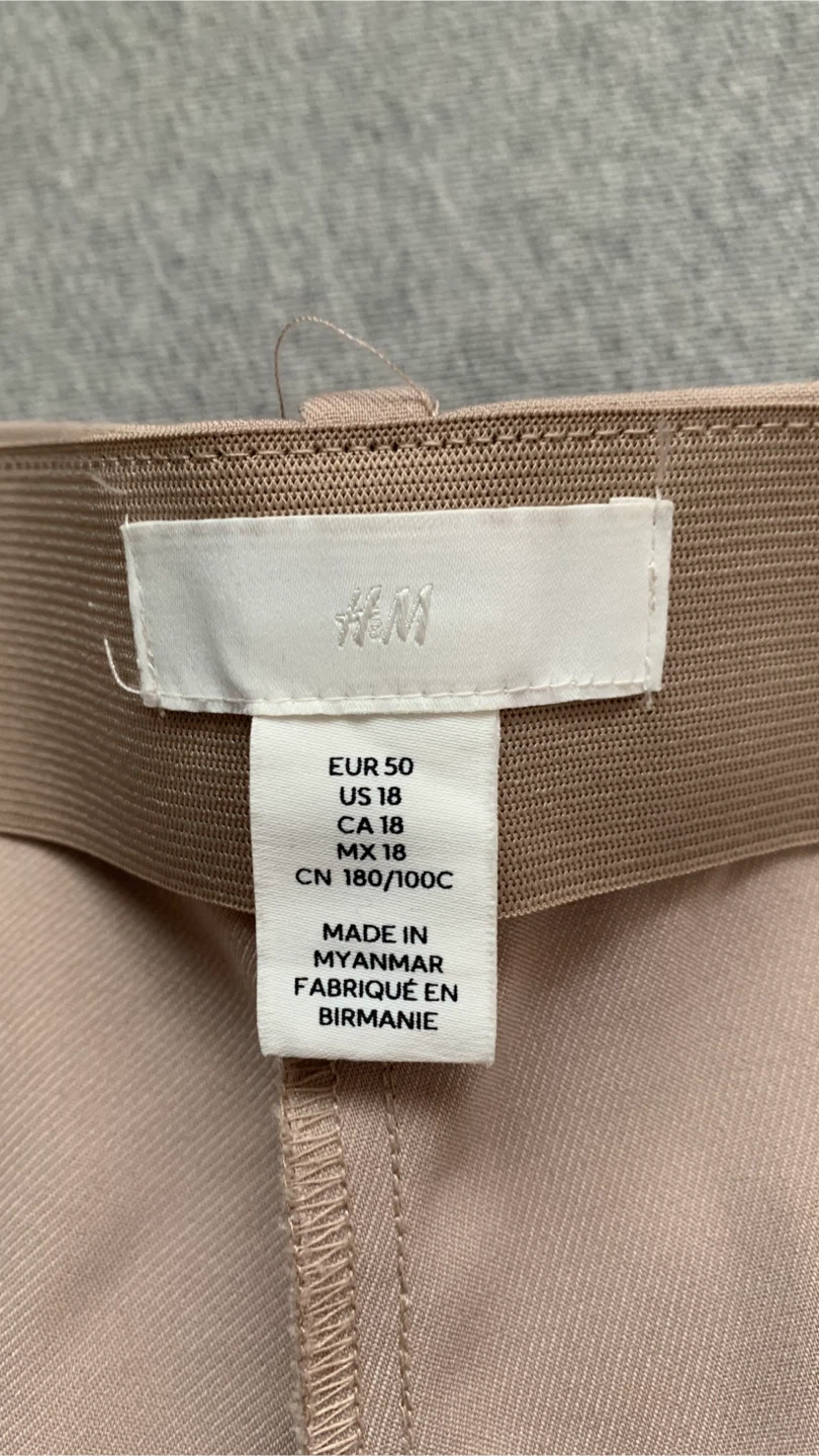H&M Women's Beige Trousers Size 18 - photo 3