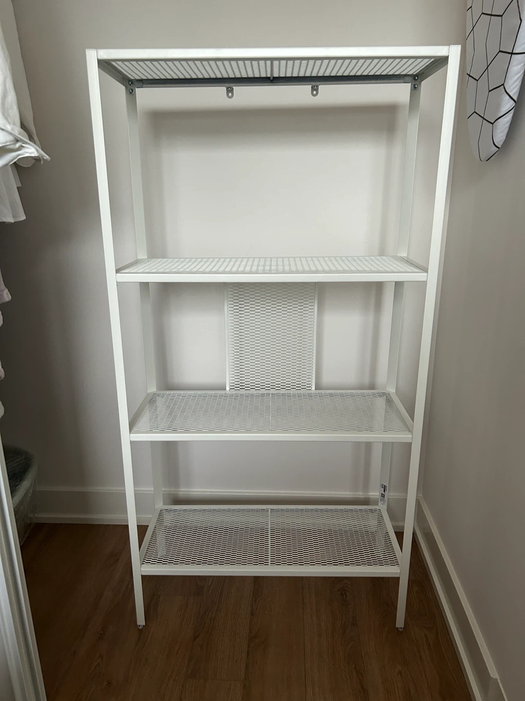 IKEA BAGGEBO White Metal Shelf Unit - photo 2