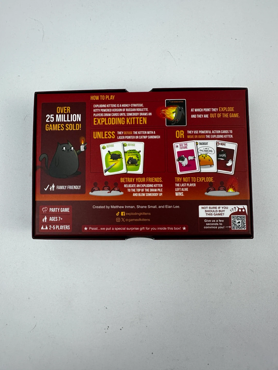 Exploding Kittens Original Edition Card Game - photo 2