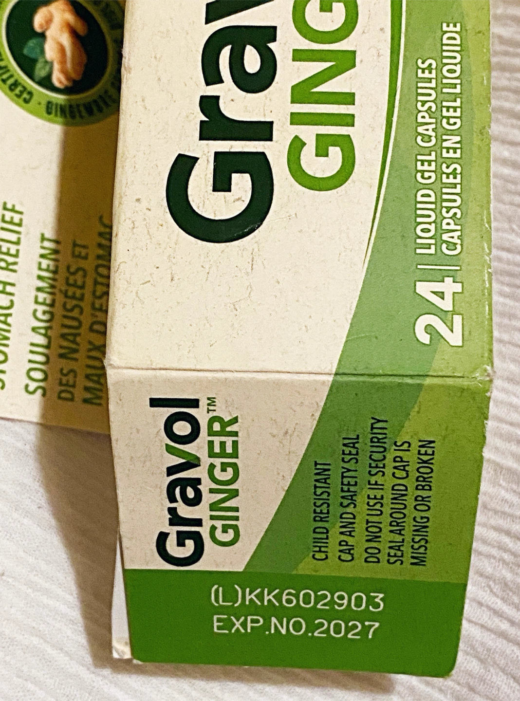 Gravol Ginger 24 Liquid Gel Capsules - photo 2