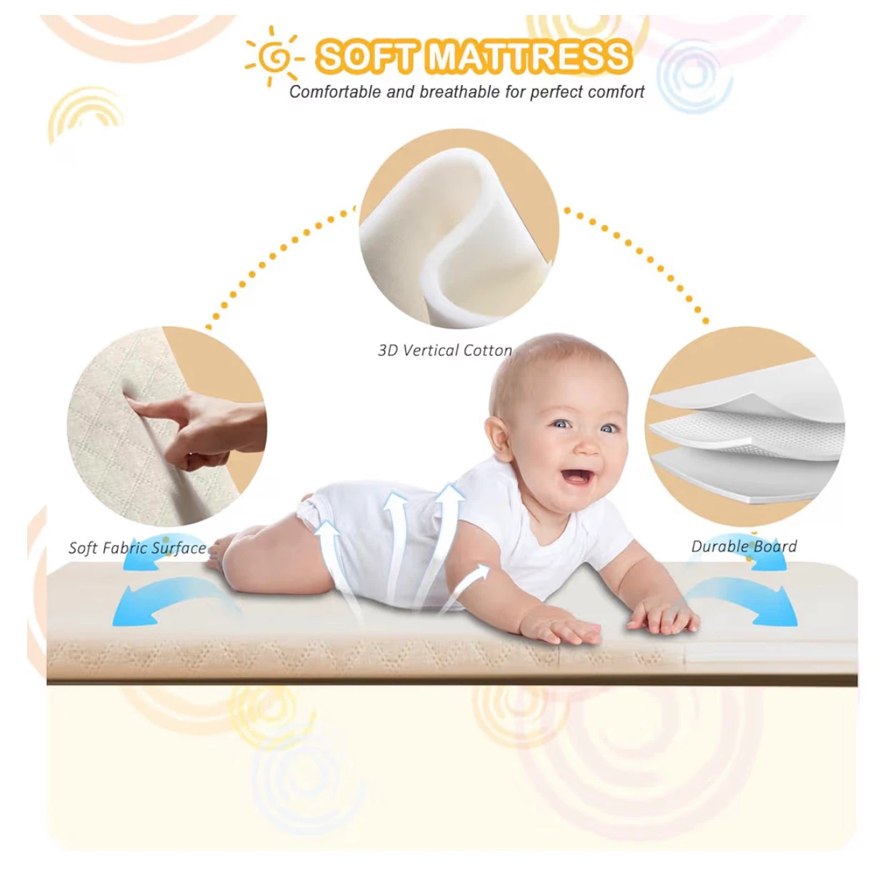 BLBBLBGDD 3-in-1 Baby Bassinet Bedside Sleeper - photo 5