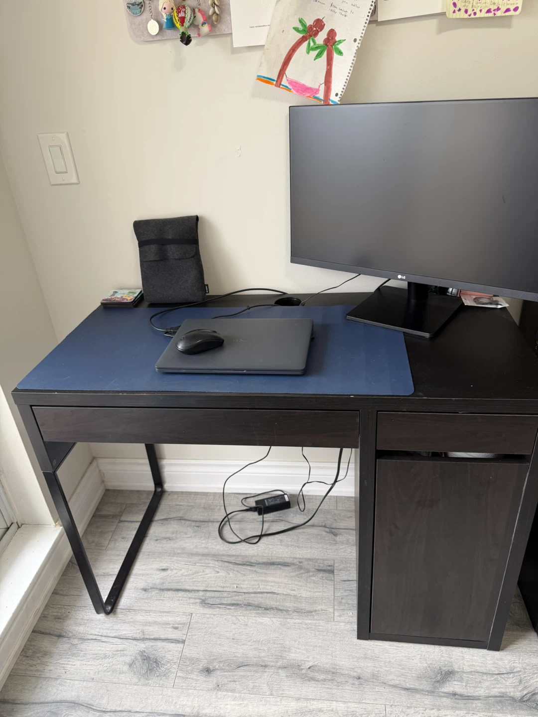 IKEA-Dark Brown Wooden Desk - photo 3