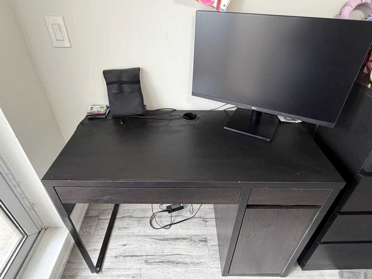 IKEA-Dark Brown Wooden Desk - photo 4