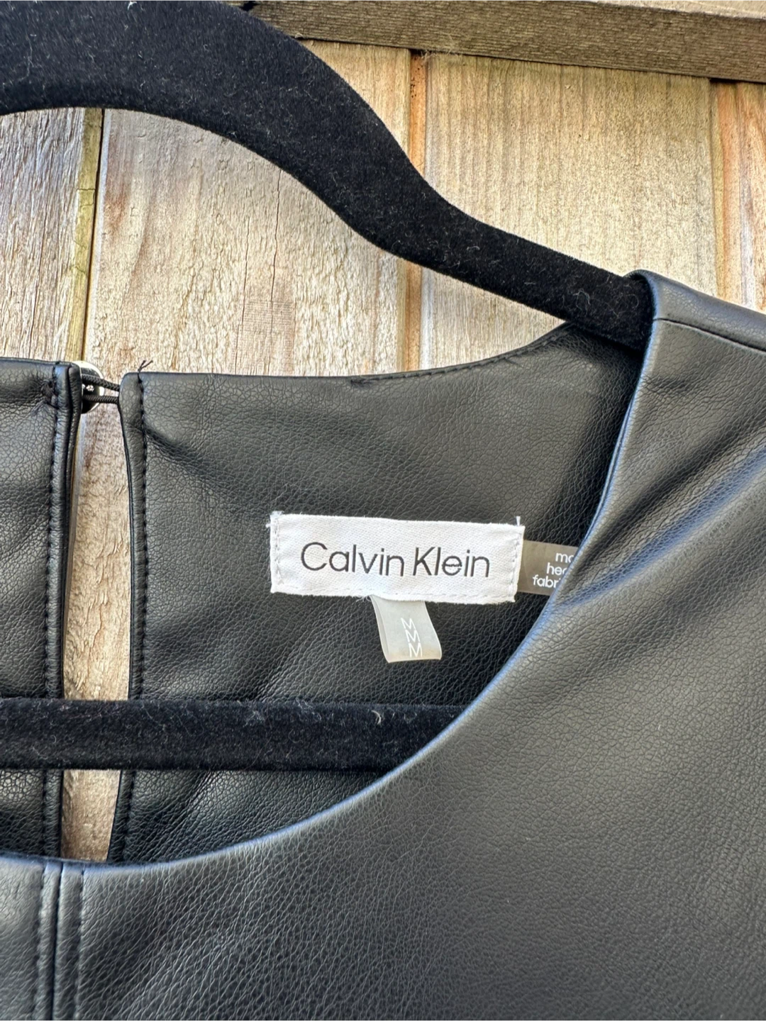 Calvin Klein Faux Leather Top - photo 2