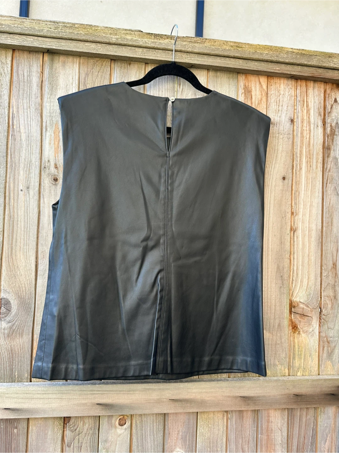 Calvin Klein Faux Leather Top - photo 3