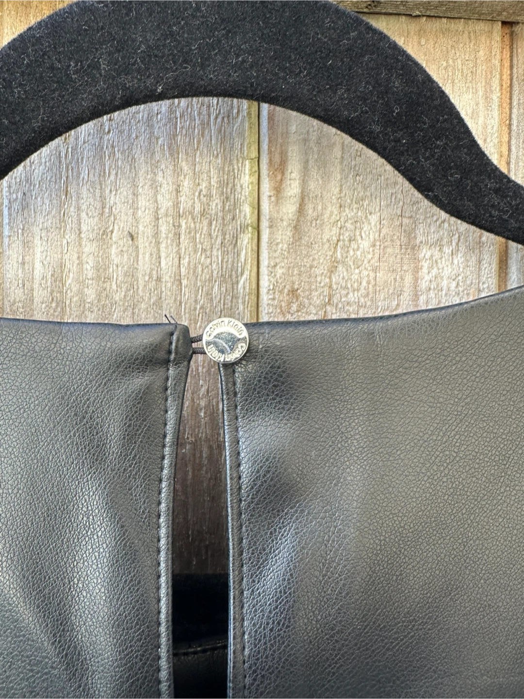 Calvin Klein Faux Leather Top - photo 4