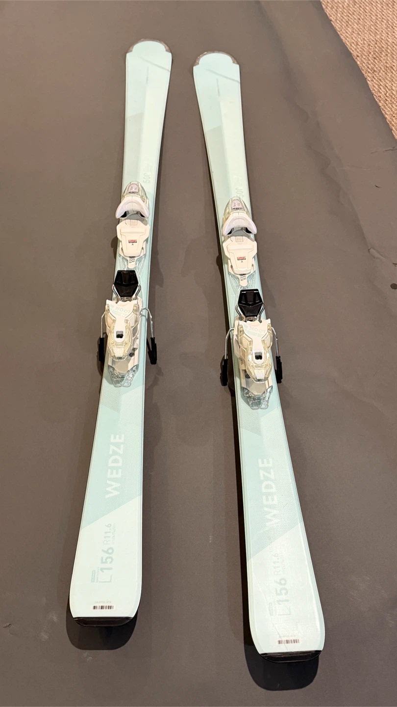 WEDZE Women’s Skis 156 cm + Ski Poles - photo 2