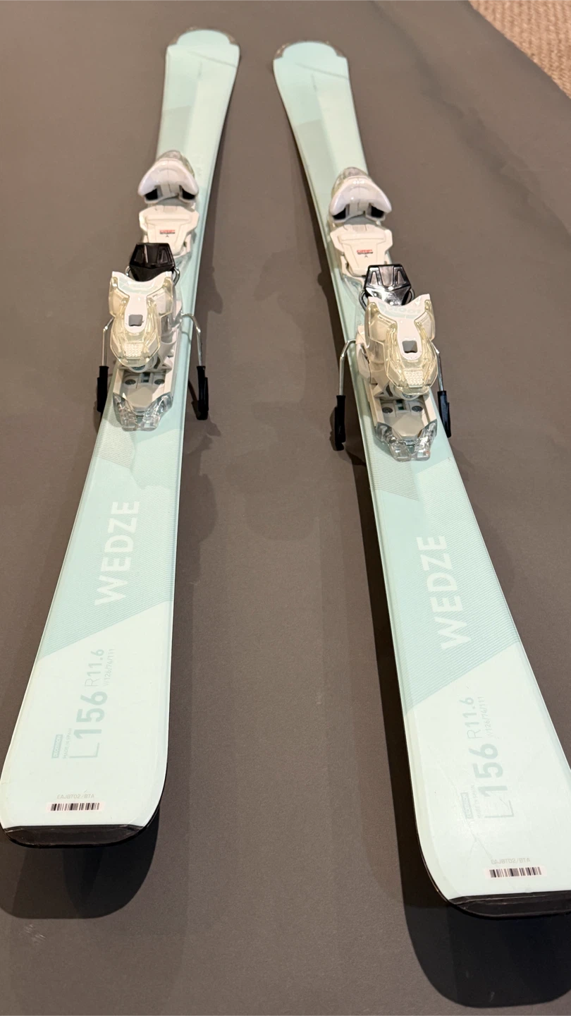WEDZE Women’s Skis 156 cm + Ski Poles - photo 3
