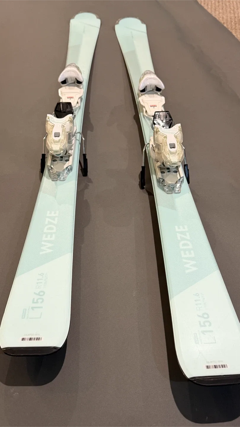 WEDZE Women’s Skis 156 cm + Ski Poles - photo 3