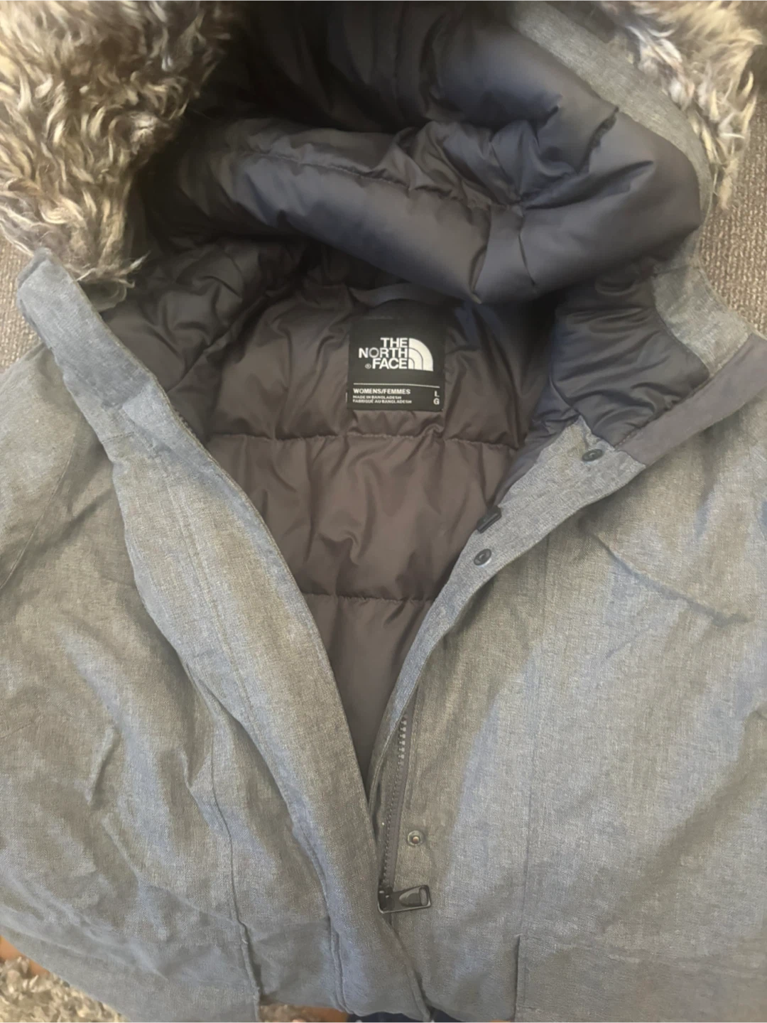 The North Face Women's Winter Parka Grey
