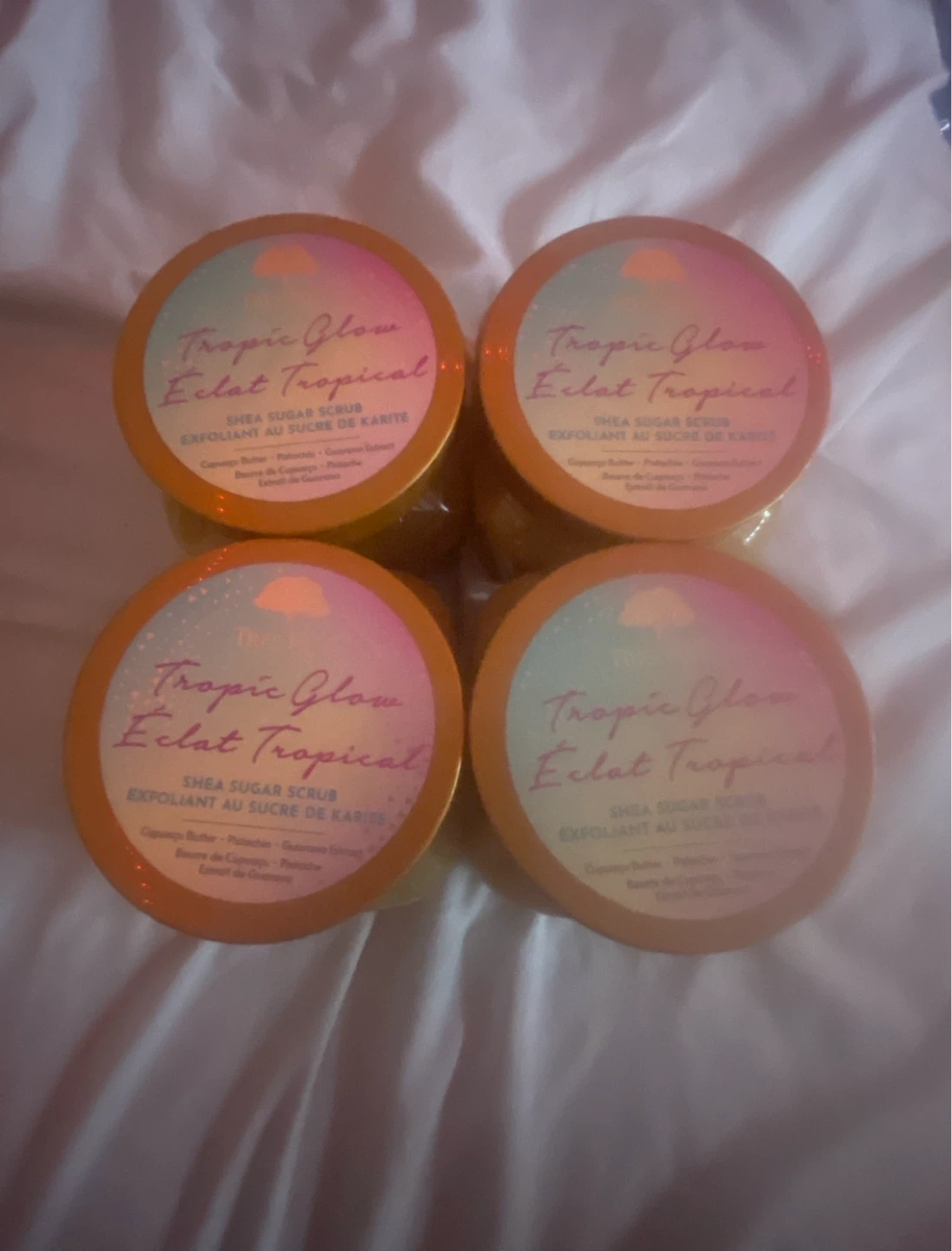 4 Tree Hut Tropic Glow Shea Sugar Scrubs