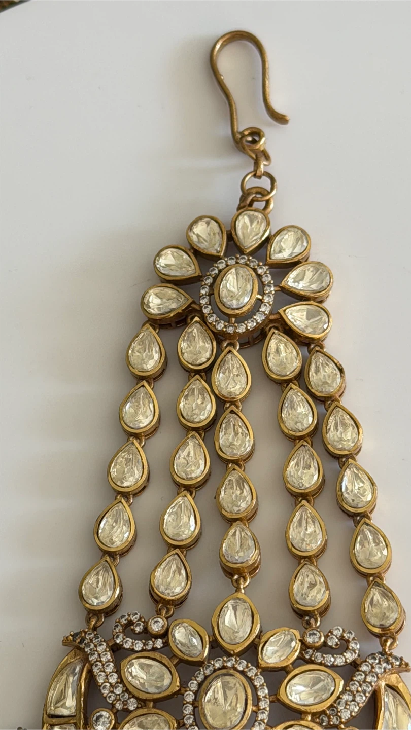 Traditional moissanite jhumer - photo 4