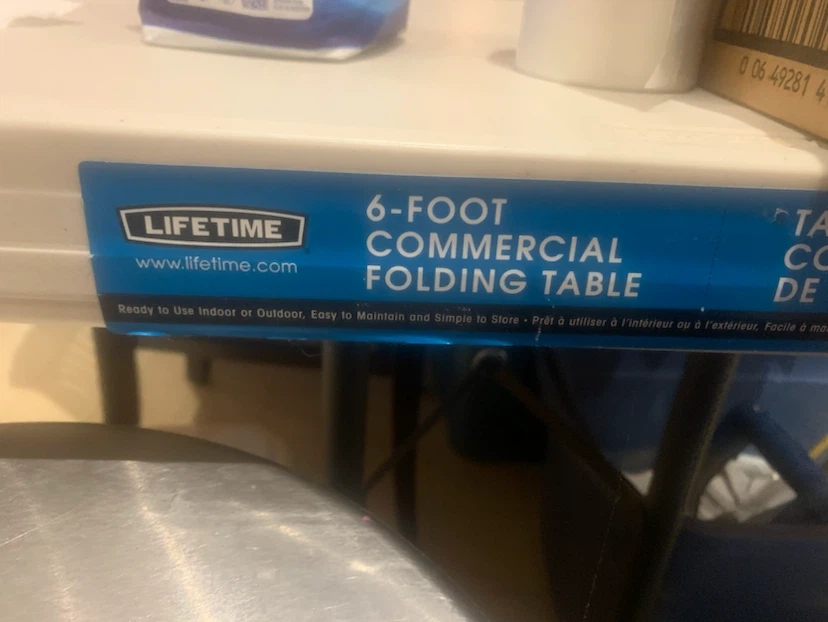 Lifetime 6-Foot Commercial Folding Table