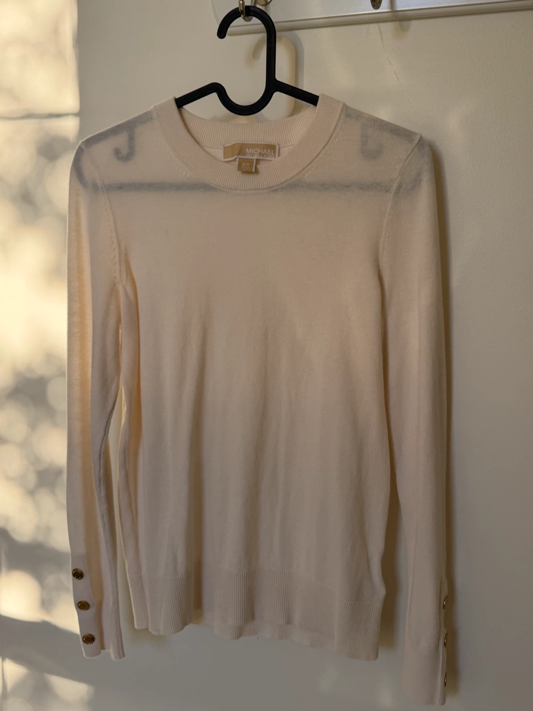 Michael Kors Cream Long Sleeve Sweater