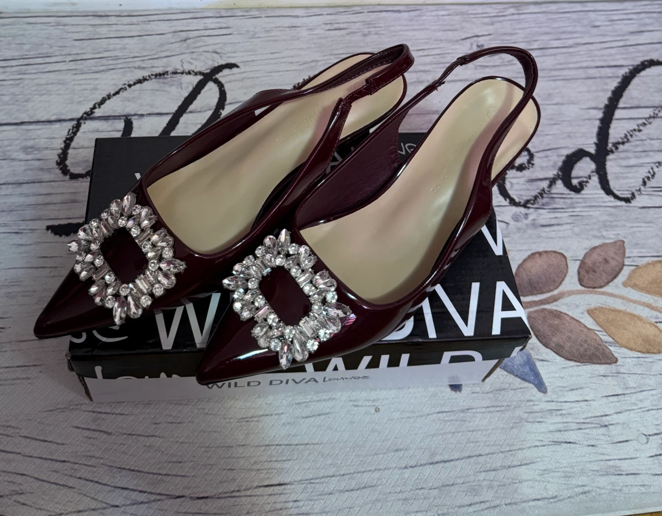 Wild Diva Slingback Heels
