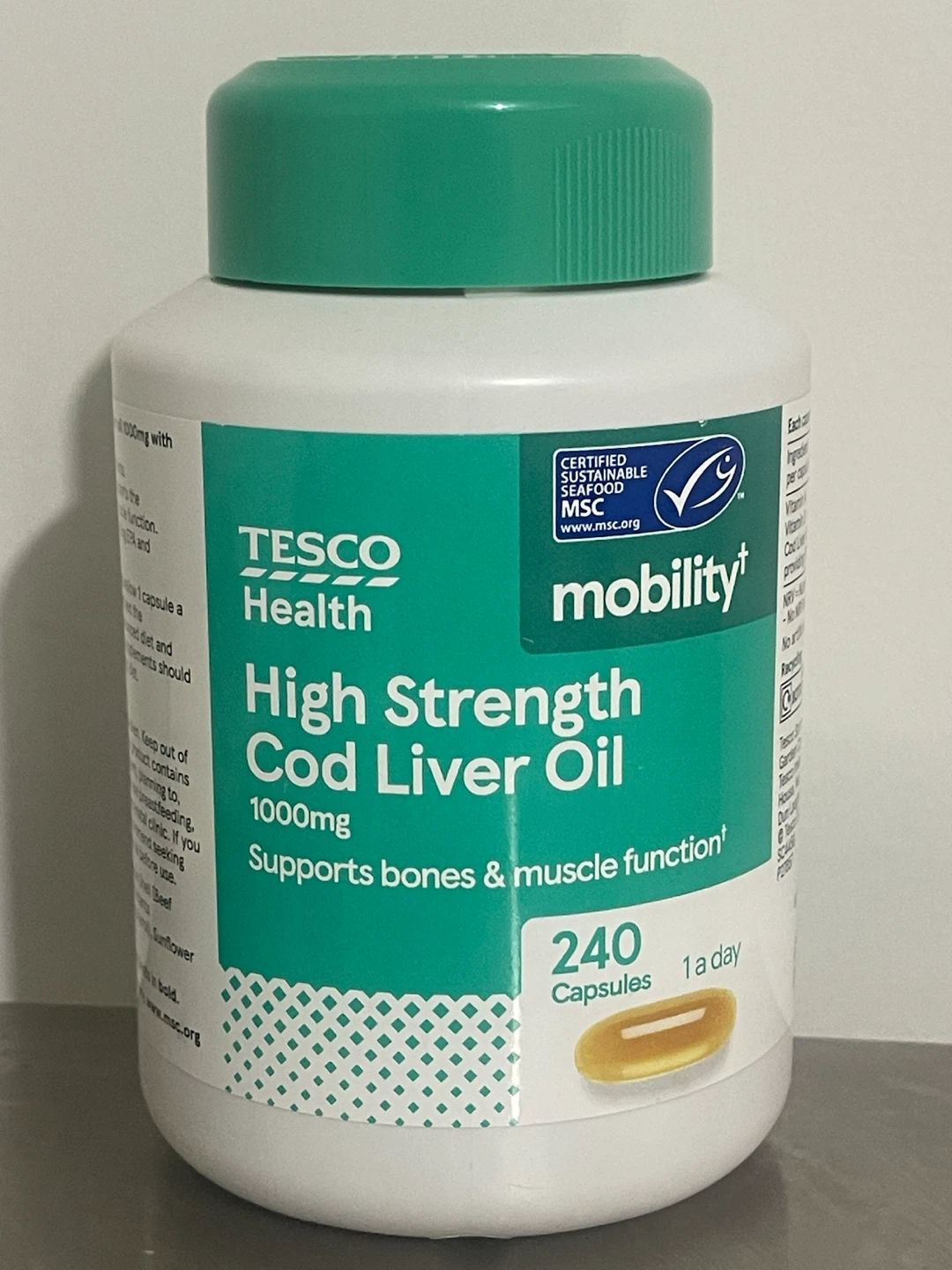 Tesco Health High Strength Cod Liver Oil 240 Capsules