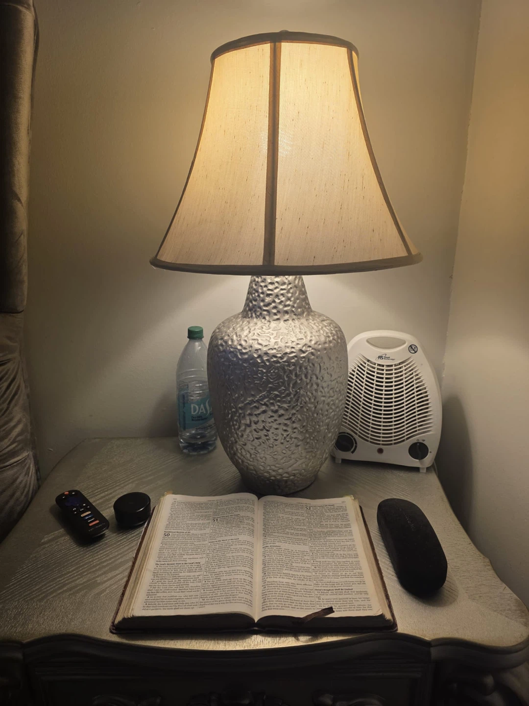 2x Silver Table Night Stand Lamp - photo 2