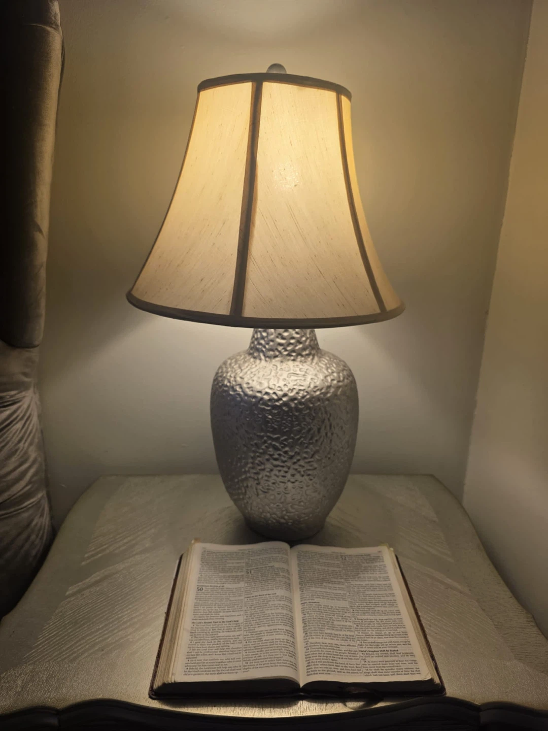 2x Silver Table Night Stand Lamp - photo 3