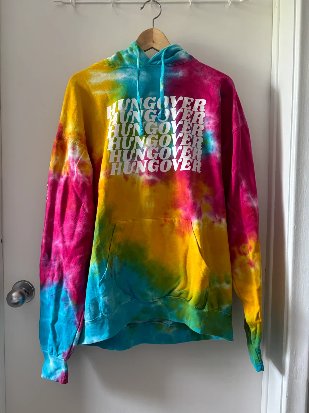 Barstool Sports Hungover Oversized Tie-Dye Hoodie