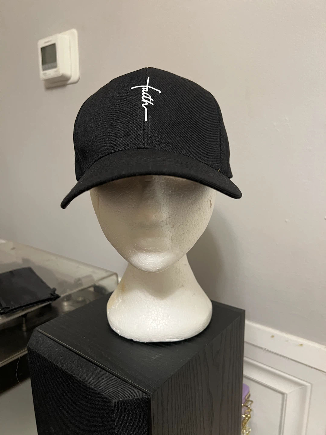 Black Faith baseball cap