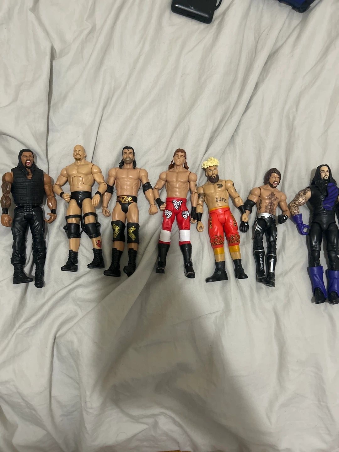 WWE Wrestling Action Figures, Lot of 7