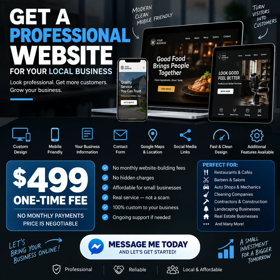 Professional Custom Business Website Design