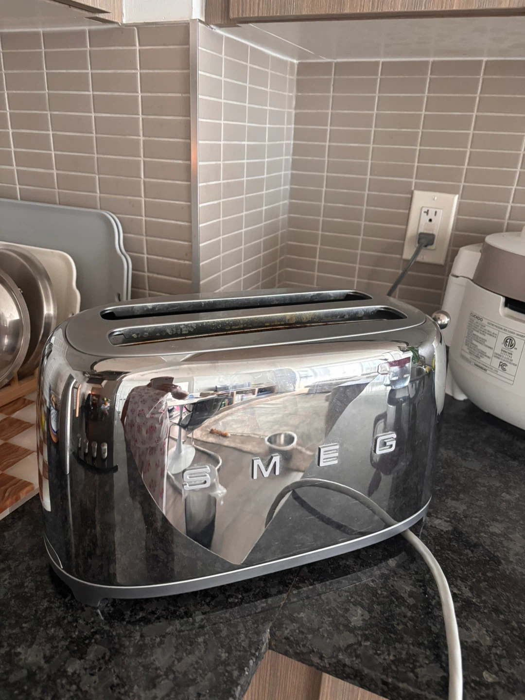 Smeg 2-Slice Toaster Chrome