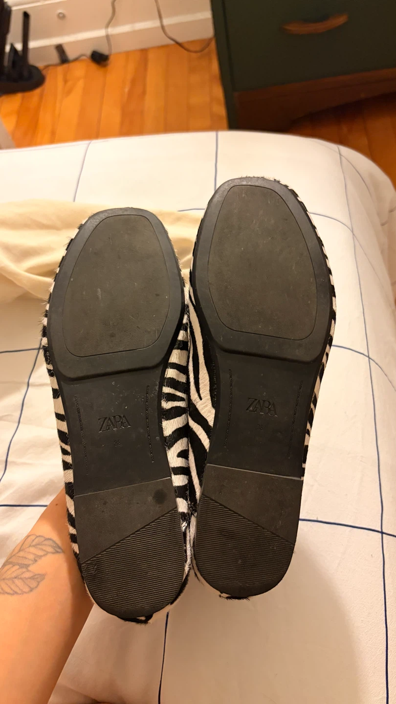 ZARA Zebra Print Loafers - photo 3