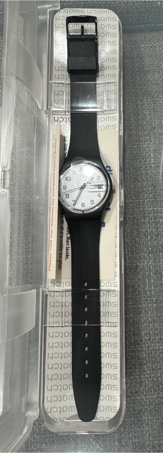 Swatch Gent Watch Black and White