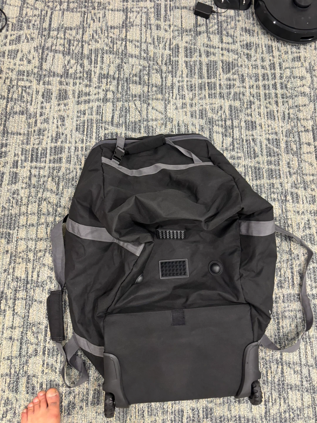 Black Rolling Duffle Bag