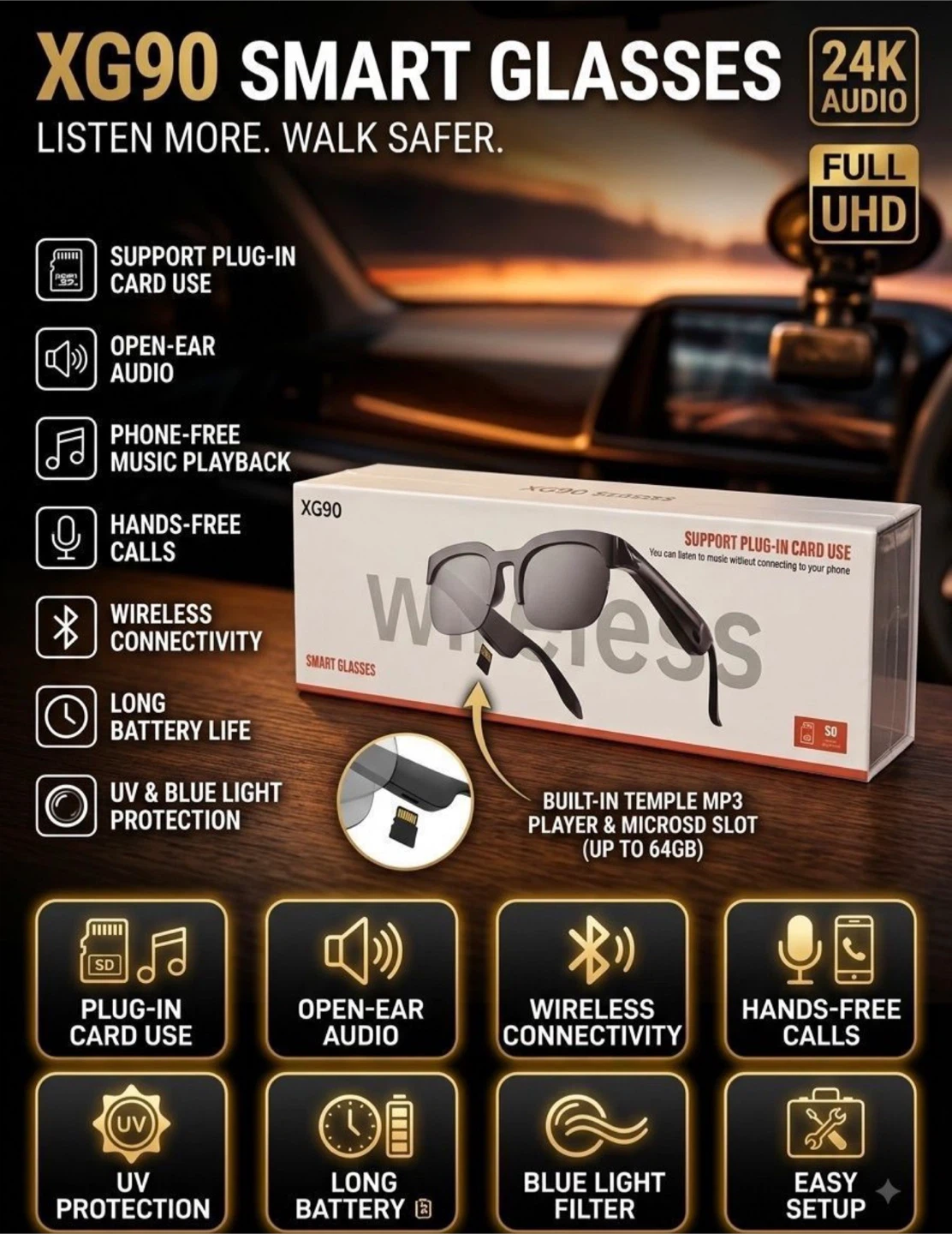 XG90 Smart Audio Glasses - photo 2