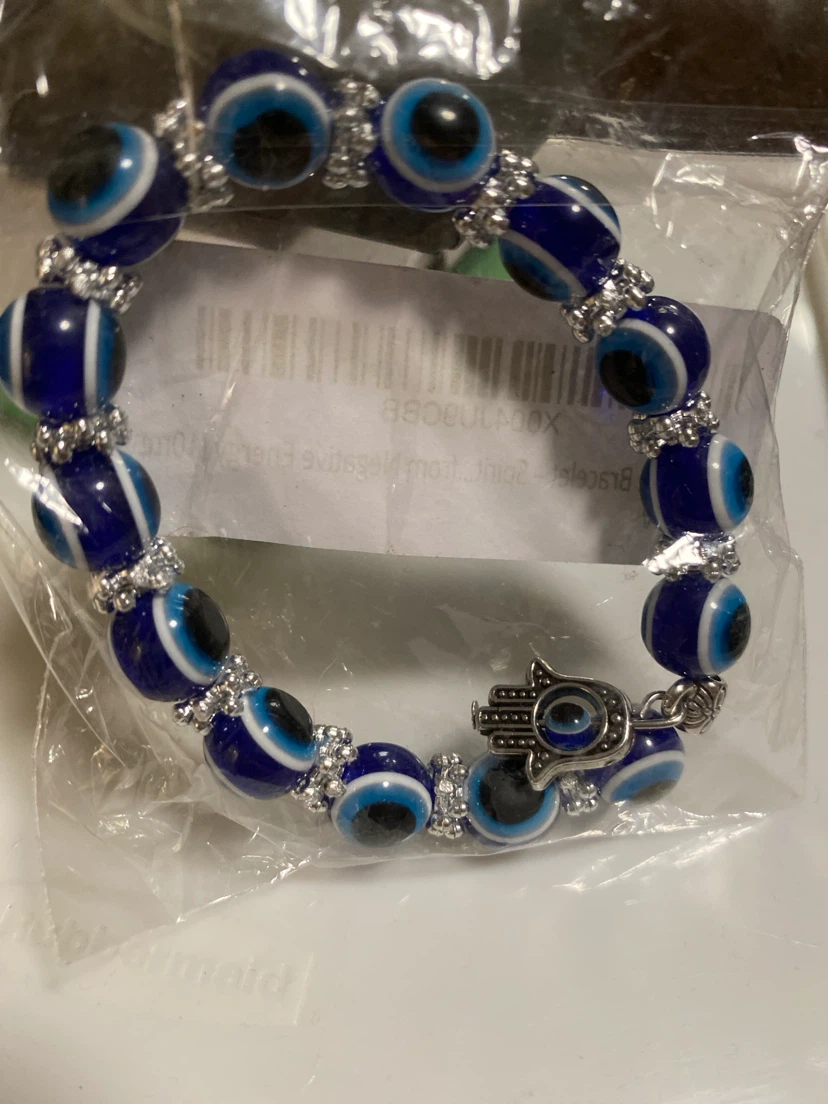 Blue Evil Eye Hamsa Bracelet