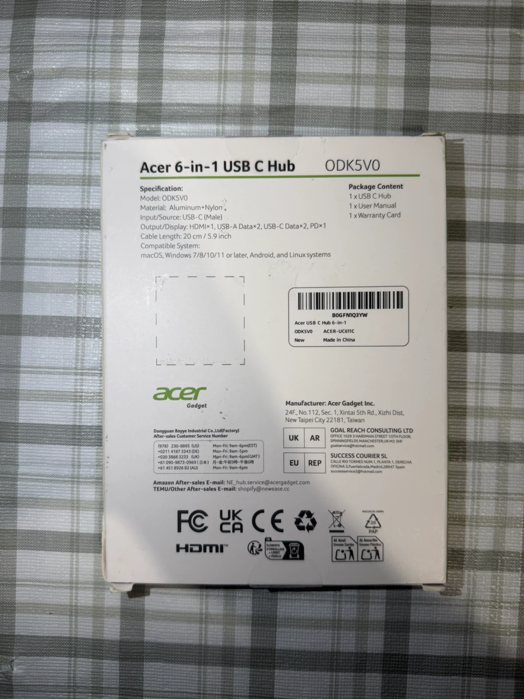 Acer 6-in-1 USB C Hub - photo 2