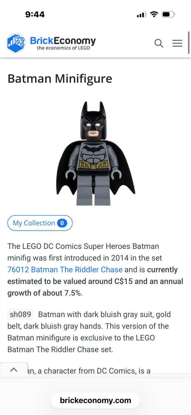 LEGO 76012 DC - Batman / The Riddler Chase - 80% complete - photo 2