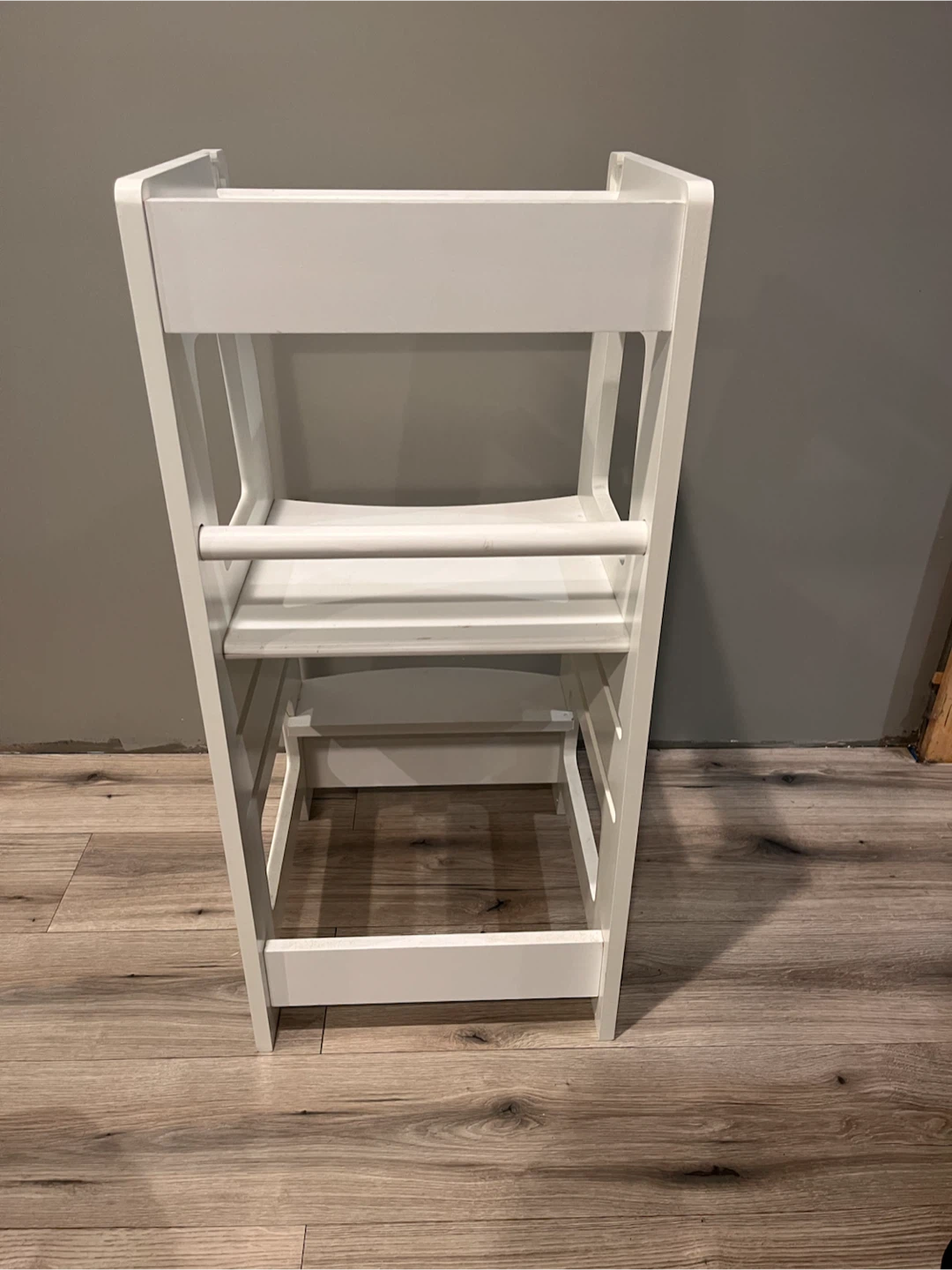 White Toddler Learning Tower Kitchen Stool - photo 2