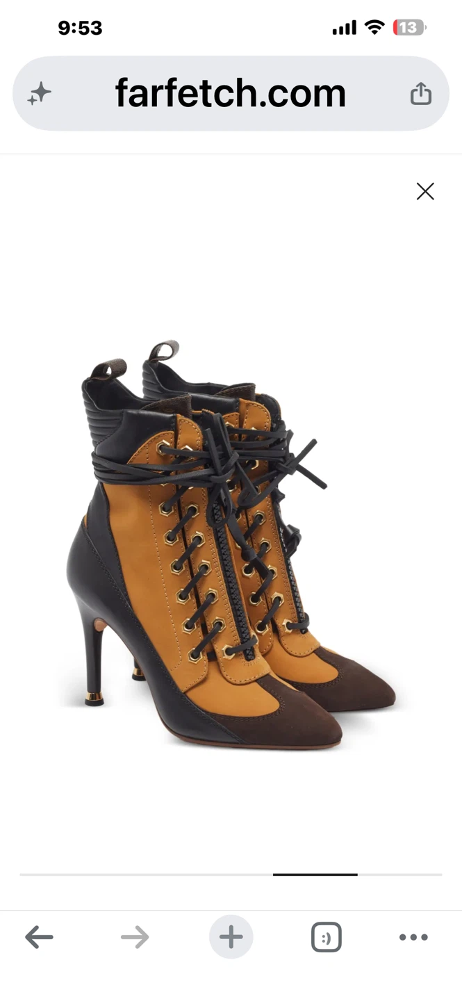 Louis Vuitton Lace-Up Ankle Boots Size 39 - photo 4