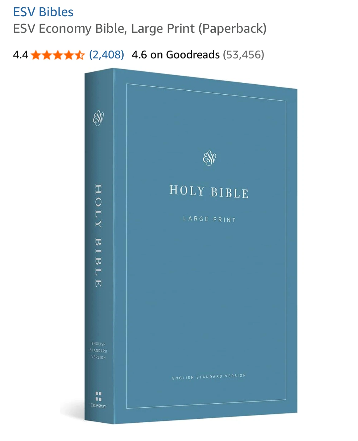 ESV Holy Bible Large Print (3 copies)