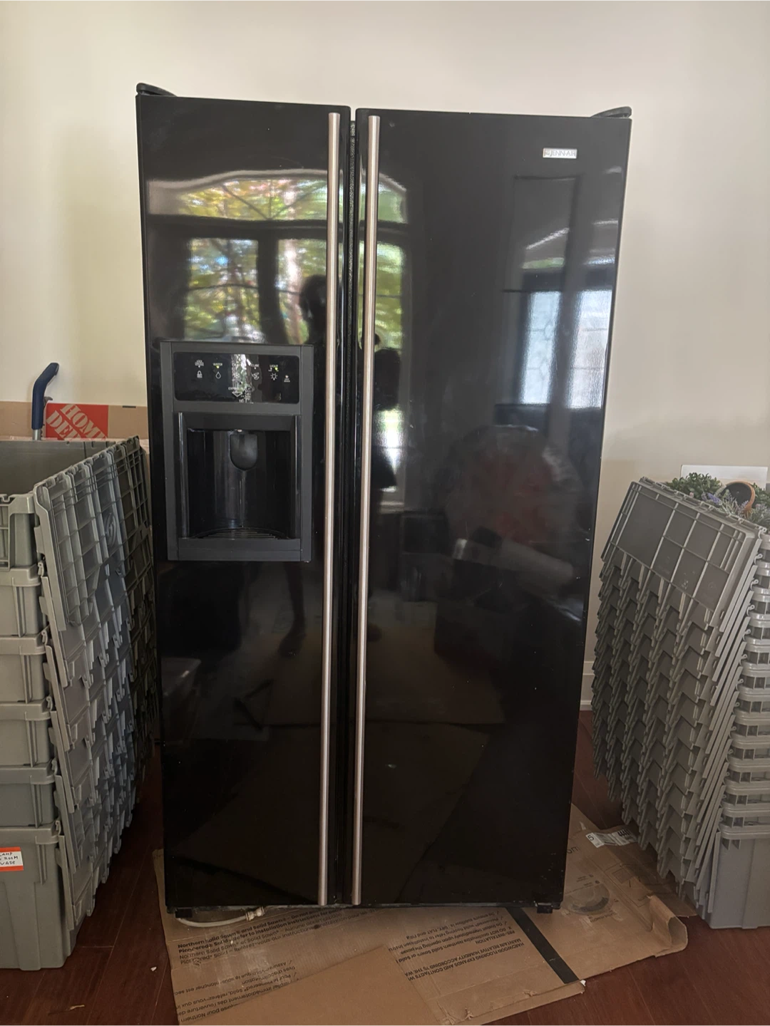 Jenn-Air Black Side-by-Side Refrigerator