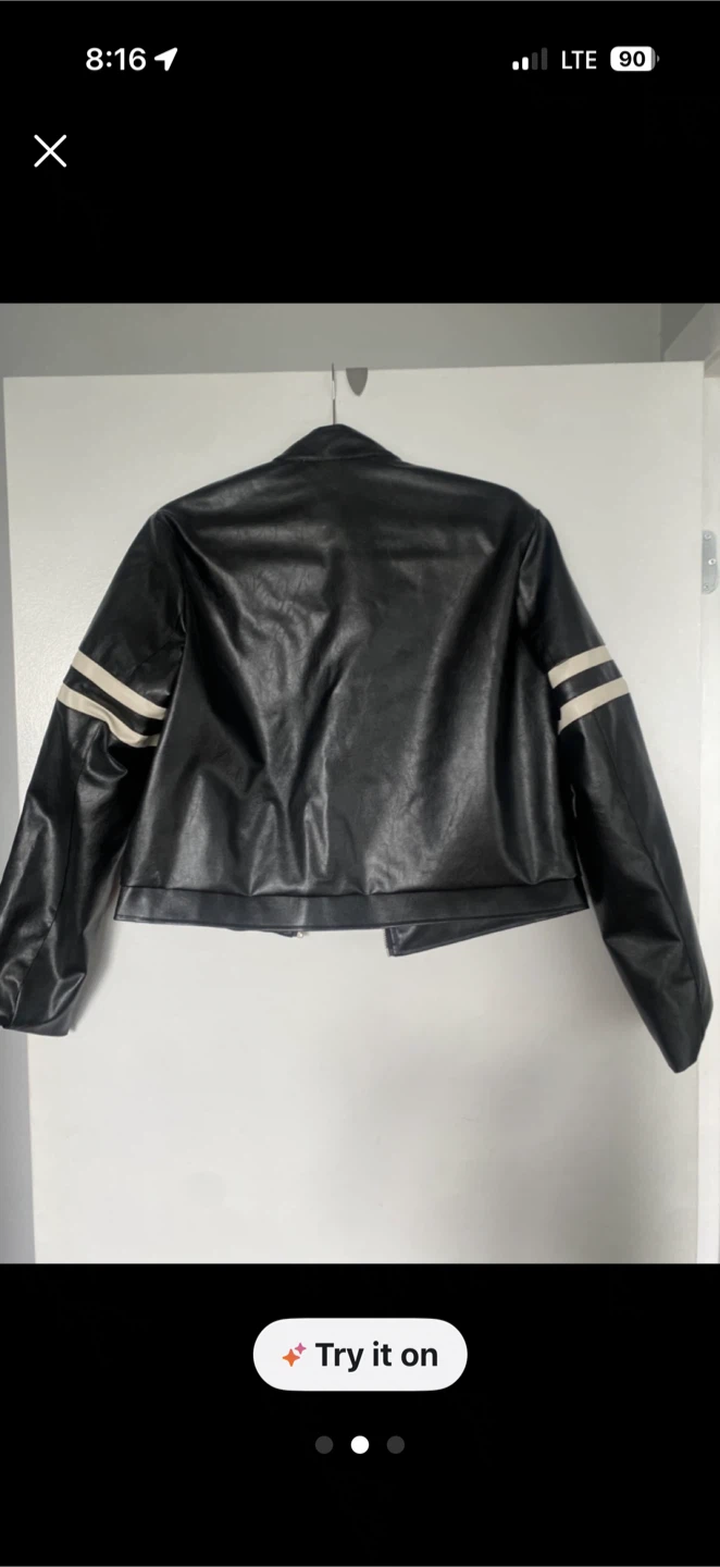 Streetwear Society Black Faux Leather Jacket - photo 2