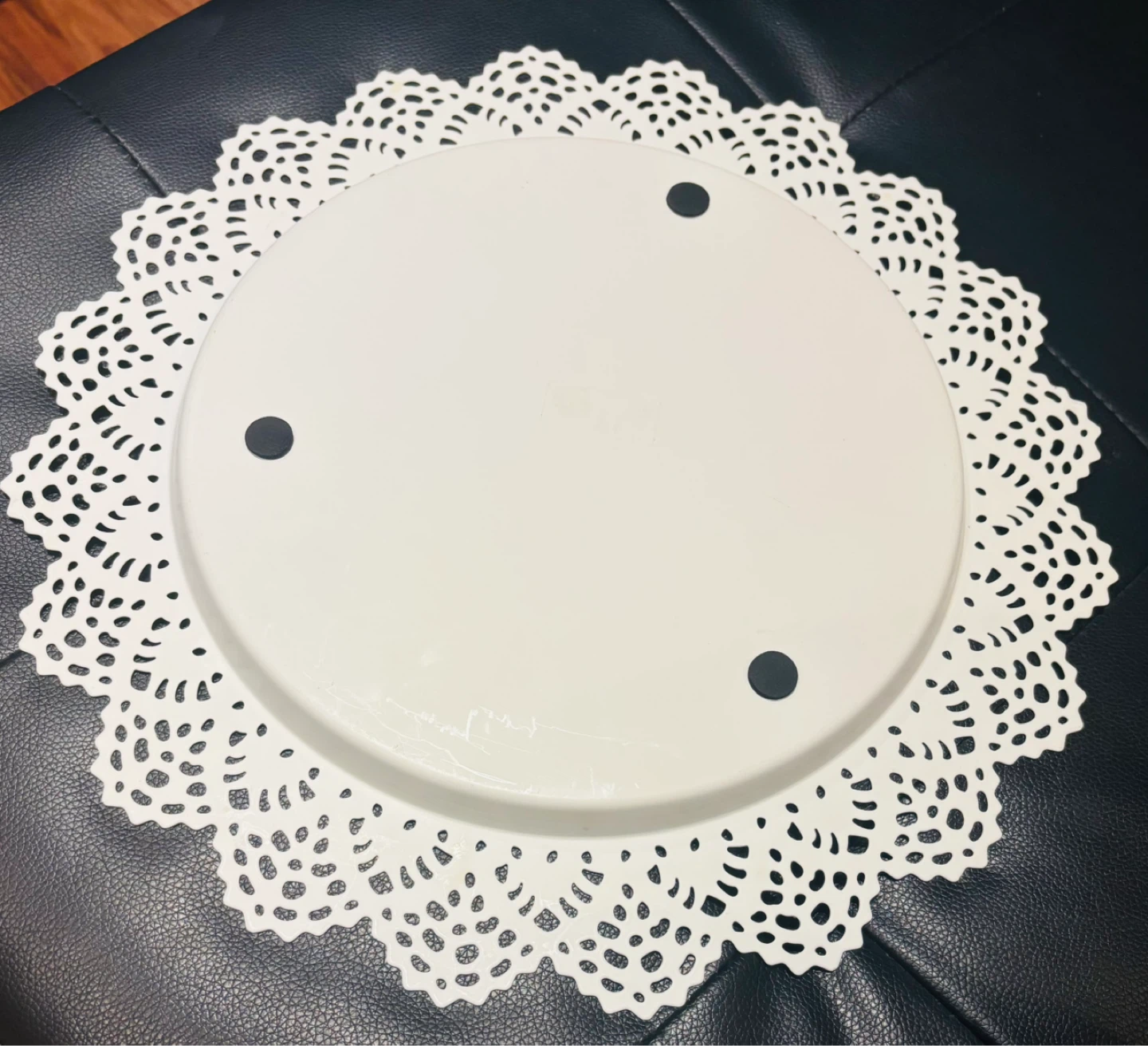 Metal Decorative Lace-Edge Serving Tray - photo 3
