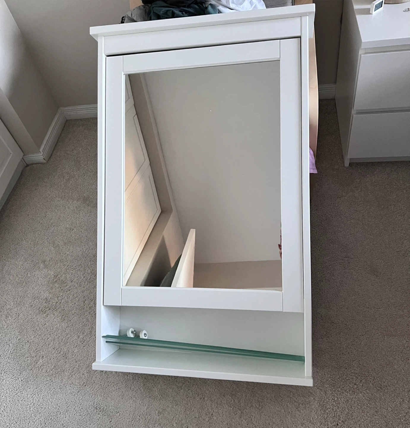 IKEA HEMNES Mirror Cabinet, White