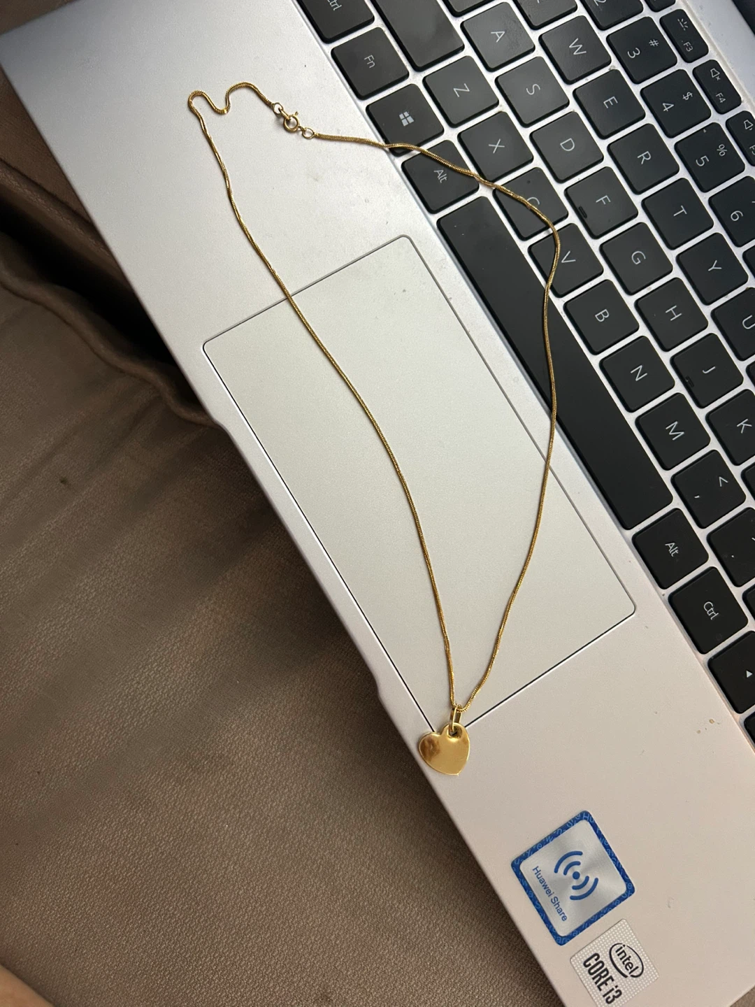 18 karat dubai gold Heart Pendant Necklace - photo 3