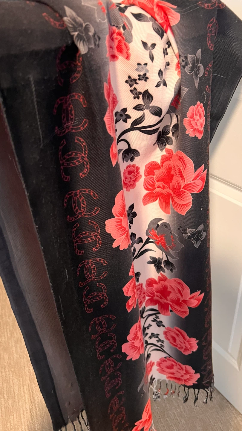 Long Floral Scarf