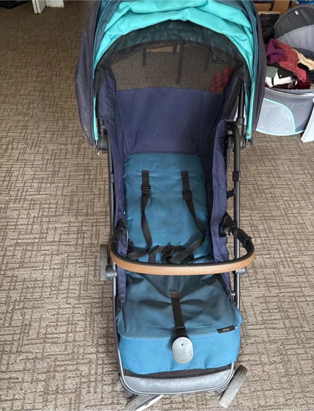 Evenflo Gold Otto Self-Folding Travel Stroller - Sapphire Blue