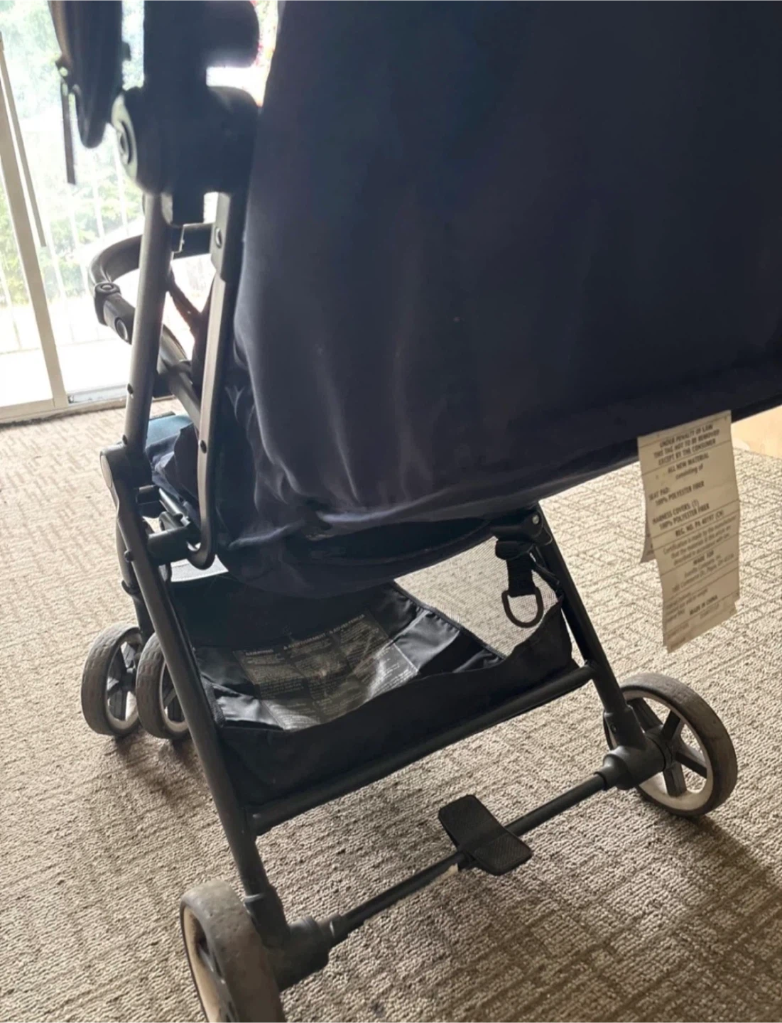Evenflo Gold Otto Self-Folding Travel Stroller - Sapphire Blue - photo 2