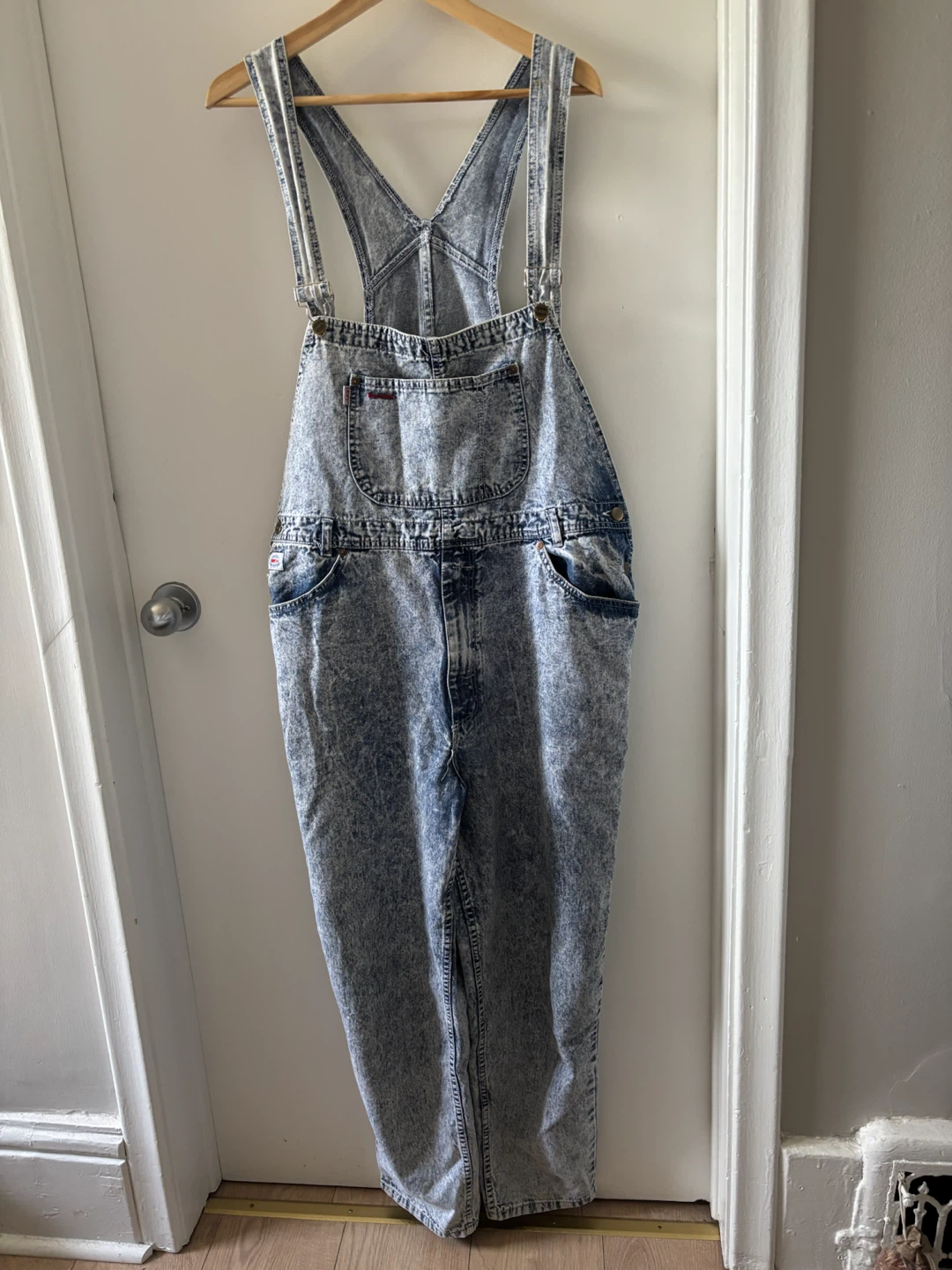 Vintage Acid Wash Denim Overalls
