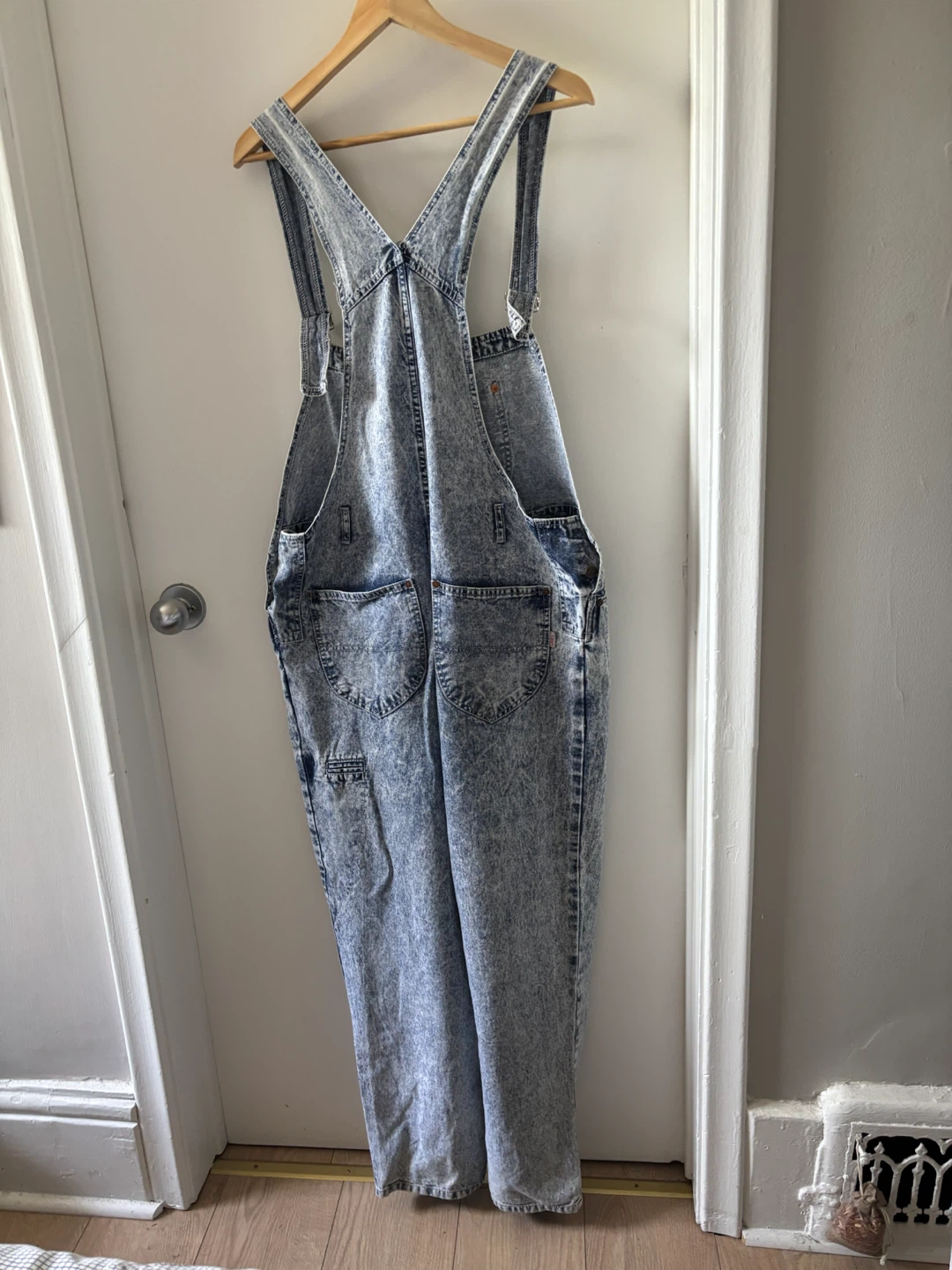 Vintage Acid Wash Denim Overalls - photo 2