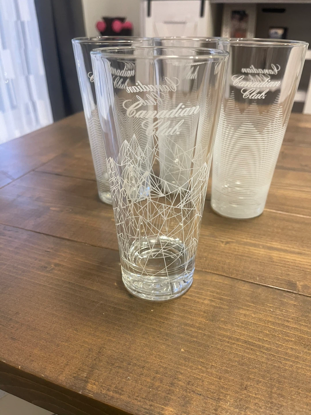 4 Canadian Club pint glasses - photo 2